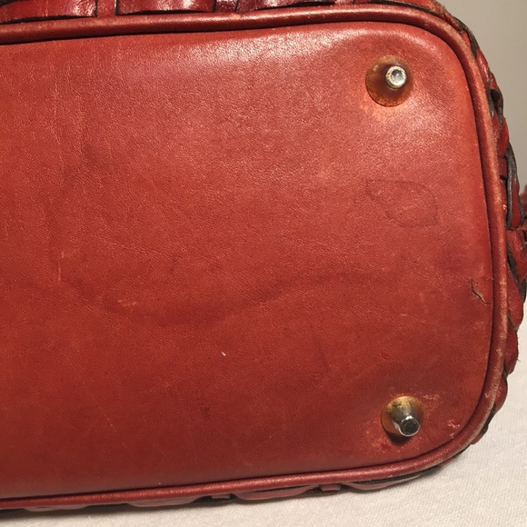 Talbots Leather Weave Handbag in Cinnamon Color - Picture 9 of 12